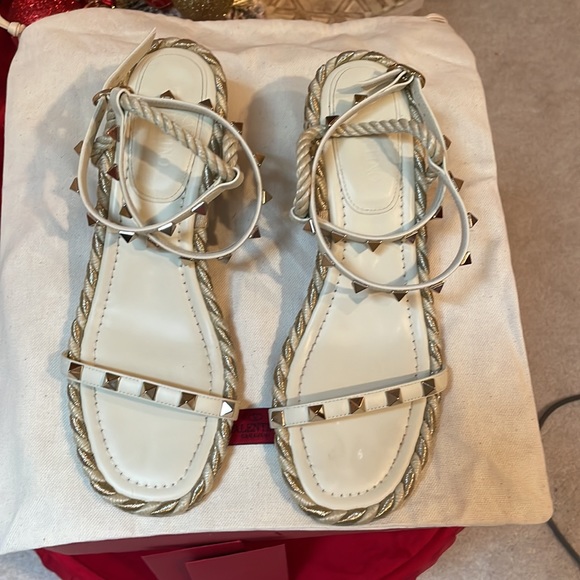 Valentino Rock Studded Espadrilles/Sandals - Picture 6 of 16